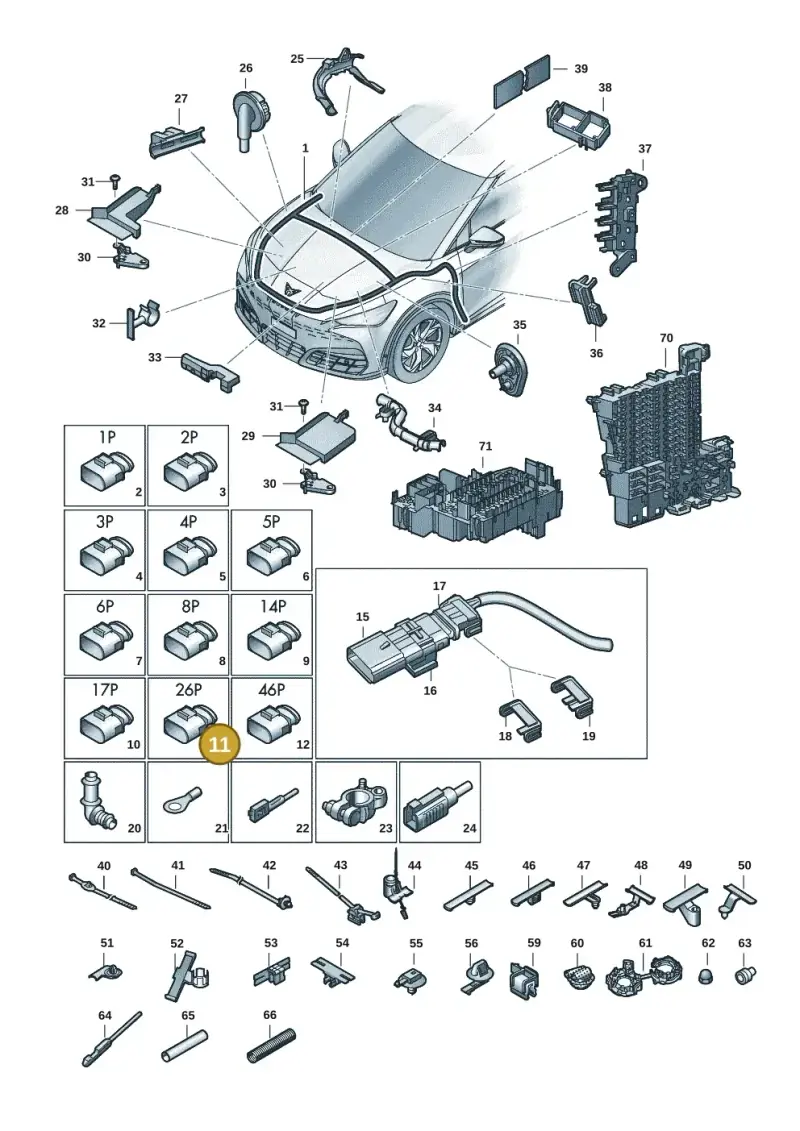 1S0973026A — SEAT Tavascan Cupra (2023-) diagram 20h971080, position 11