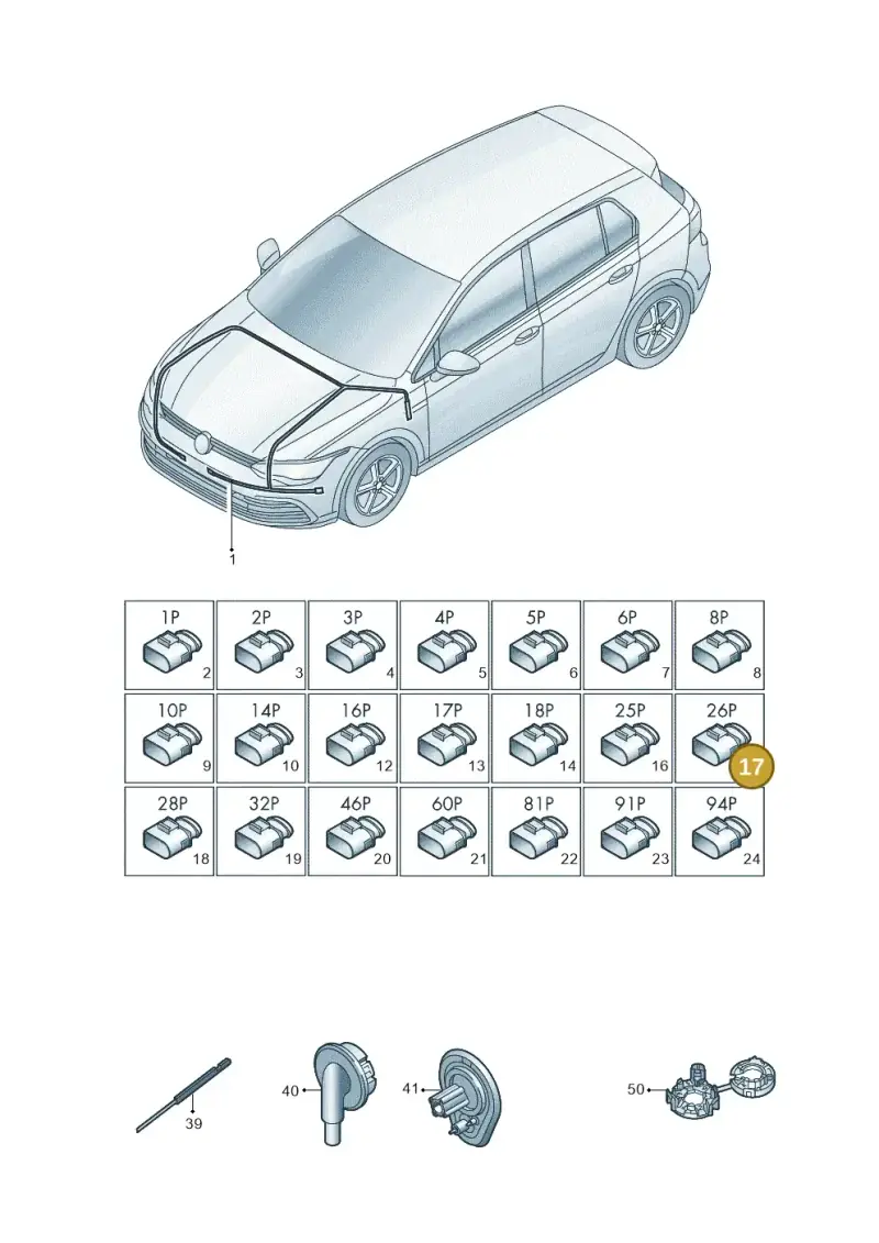 1S0973026A — SEAT Formentor TSI CUPRA (2020-) diagram 5h0971080, position 17