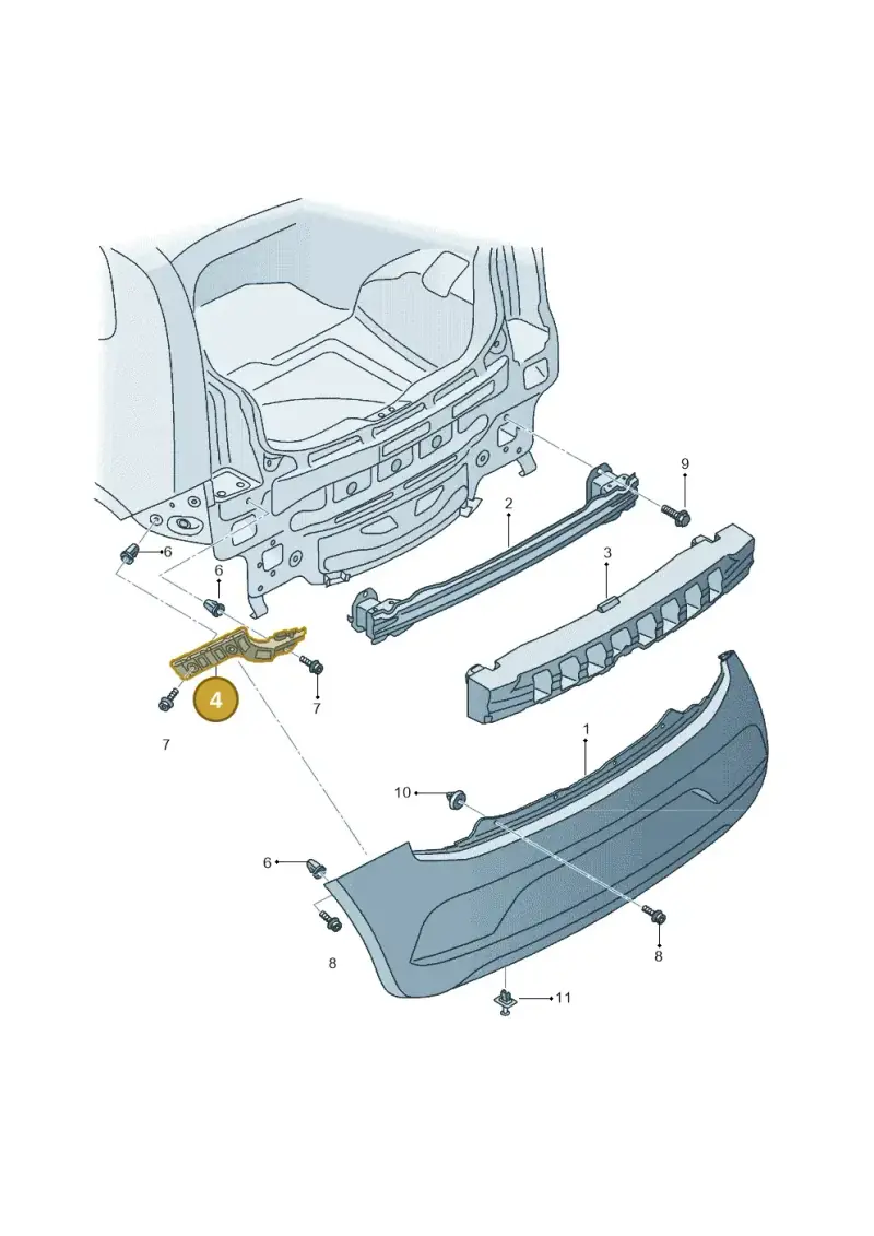 1S6807393D — SEAT Mii electric (2020-2021) diagram 735807500, position 4