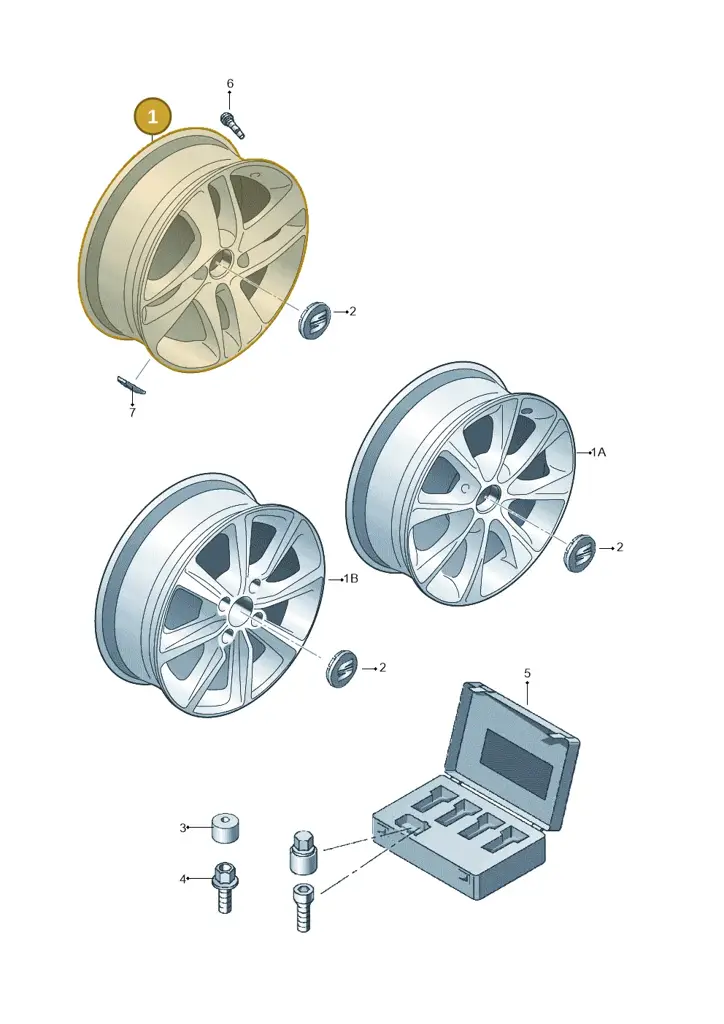 1SL601025GBA1 — SEAT Mii (2011-2019) diagram 735601500, position 1