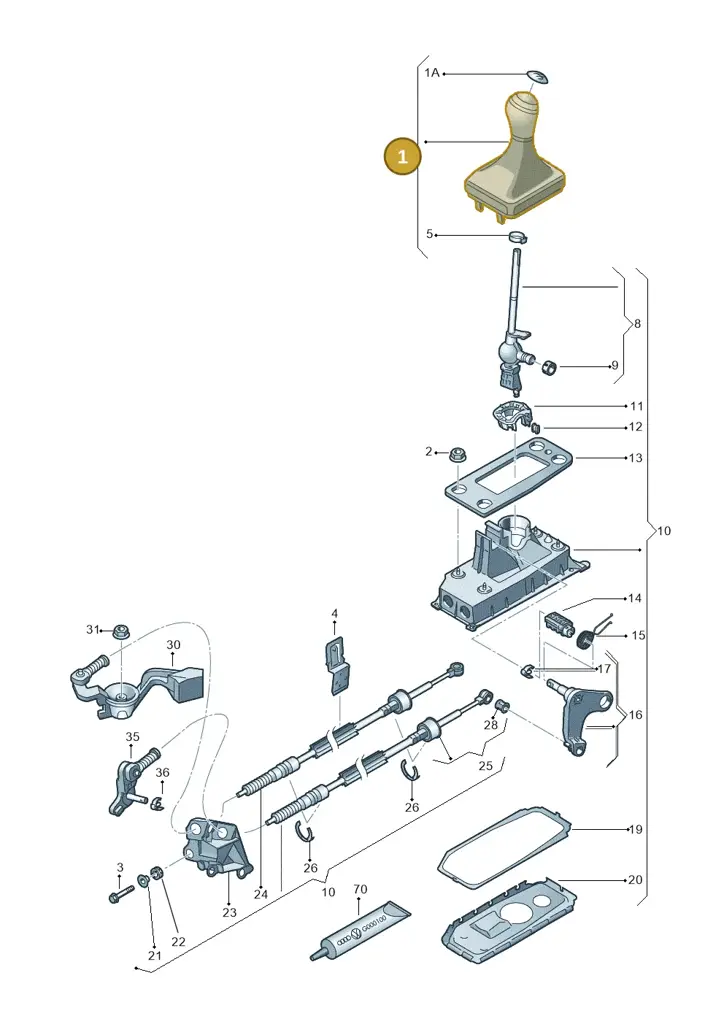 1SL711113HGET — SEAT Mii (2011-2019) diagram 723711300, position 1