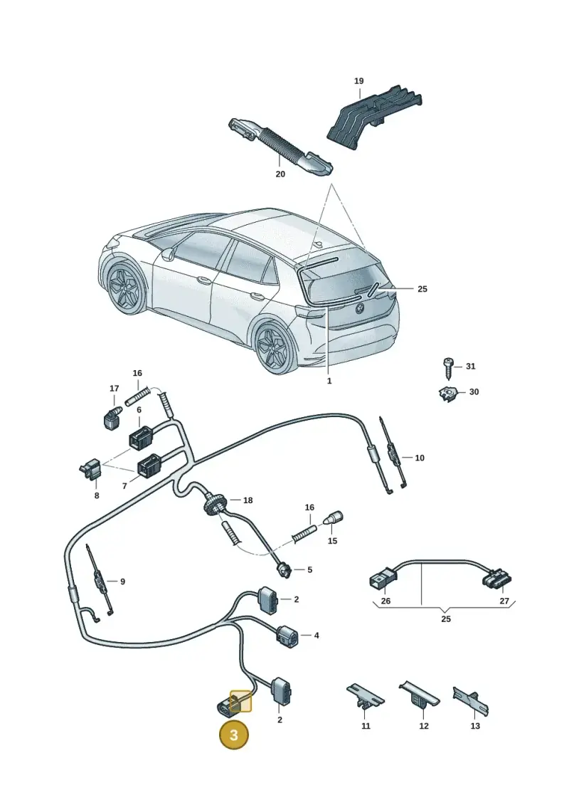 1T0973119 — SEAT EBoost CUPRA (2021-) diagram 10a972080, position 3