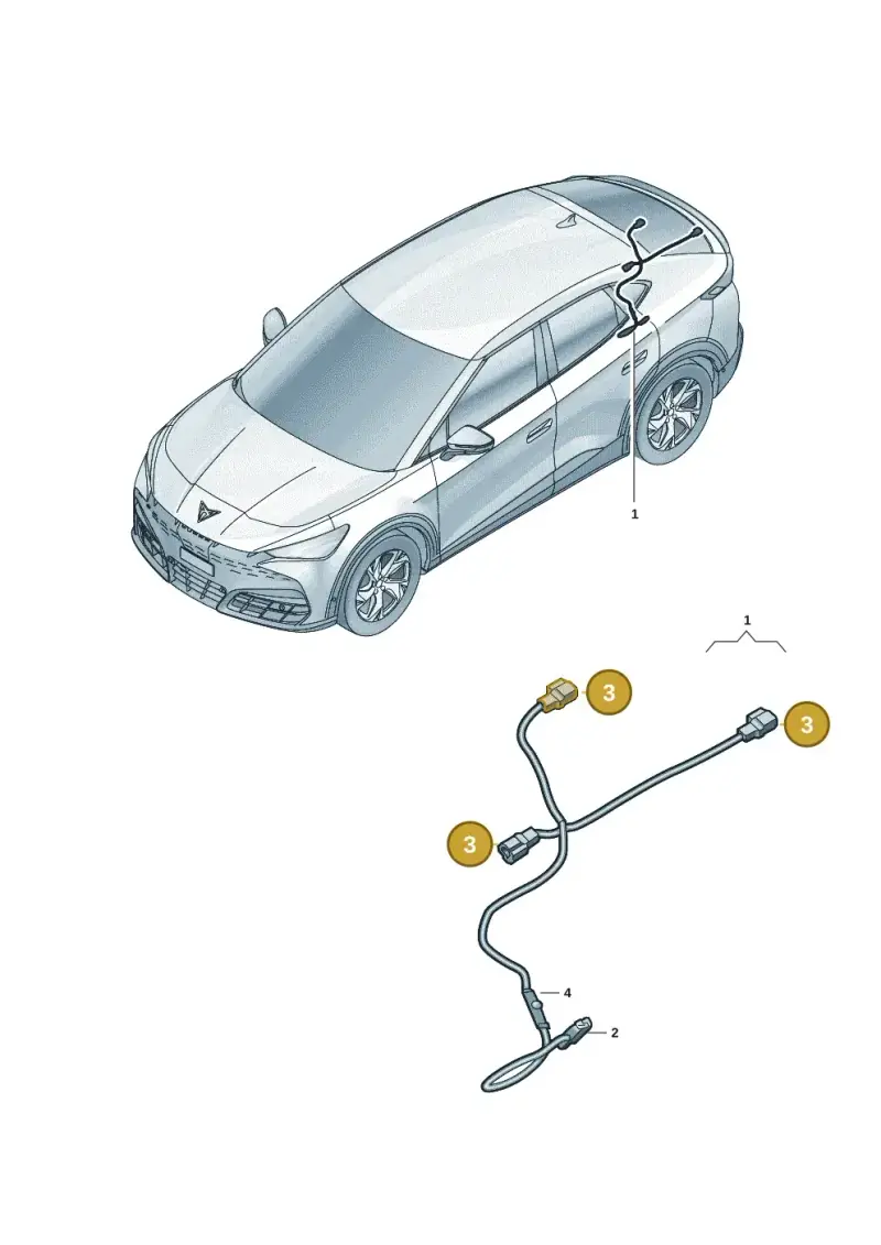 1T0973332 — SEAT Tavascan Cupra (2023-) diagram 20h972029, position 3