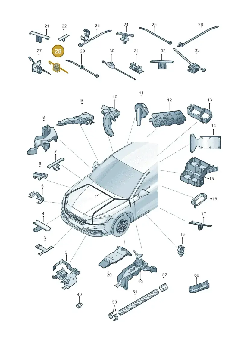 1Y0971838 — SEAT Leon style (2019-) diagram 5fn971081, position 28