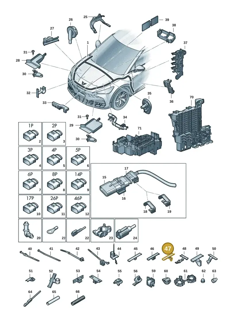 1Z0971848E — SEAT Tavascan Cupra (2023-) diagram 20h971080, position 47
