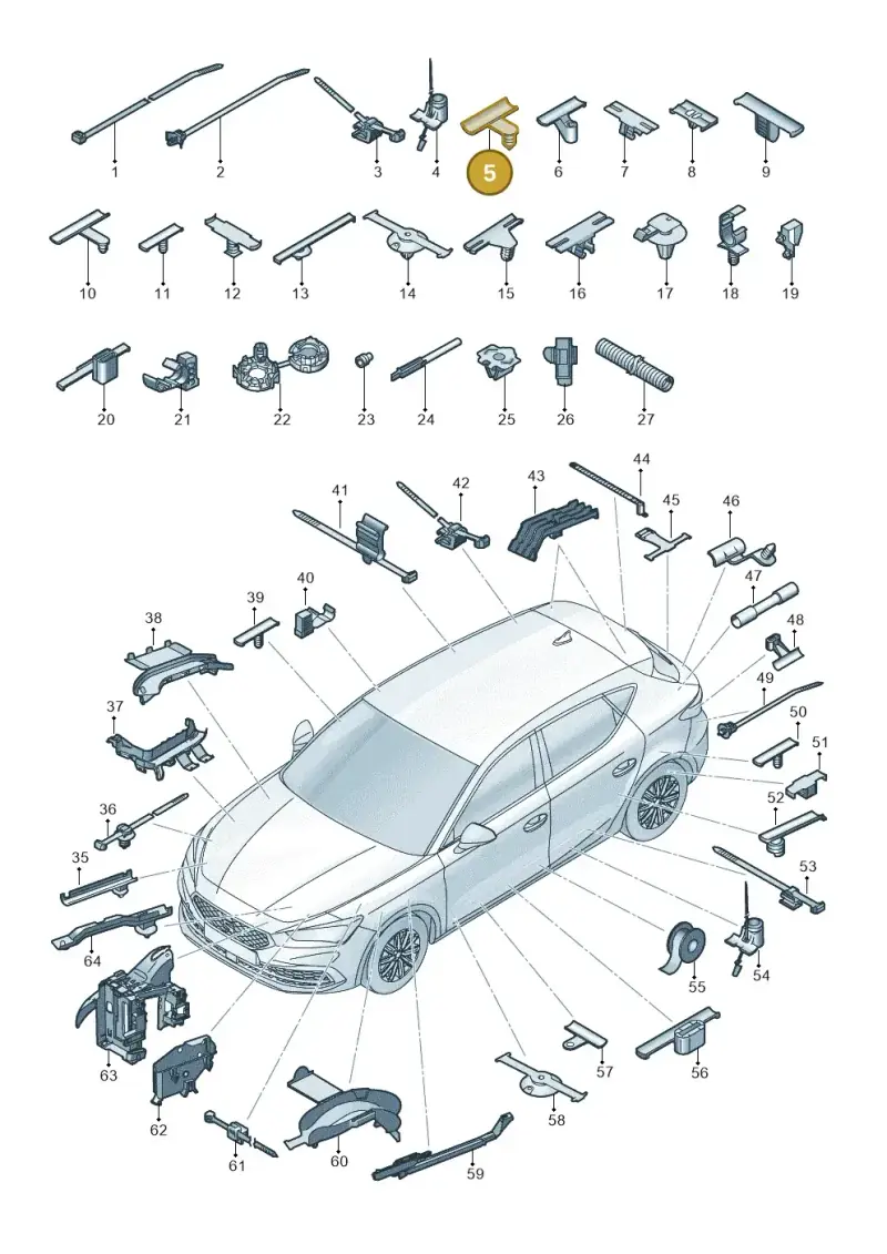 1Z0971848E — SEAT Formentor TSI CUPRA (2020-) diagram 5fn971091, position 5