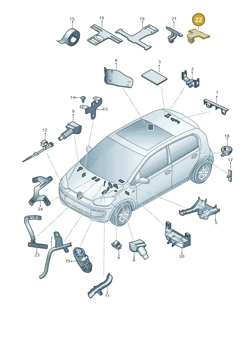 1Z0971848E — SEAT Mii electric (2020-2021) diagram 772972010, position 22