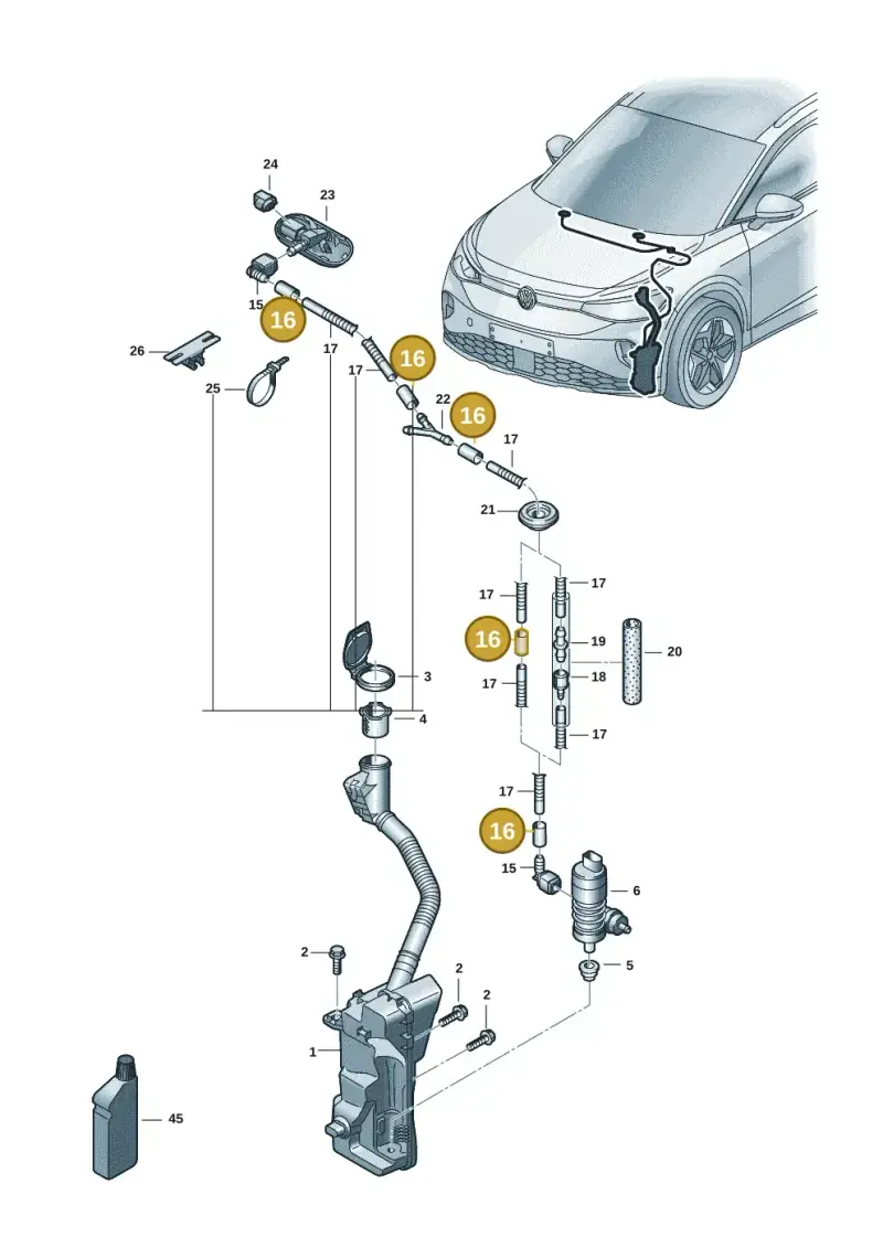 2D0955962 — SEAT Tavascan Cupra (2023-) diagram 11a955010, position 16