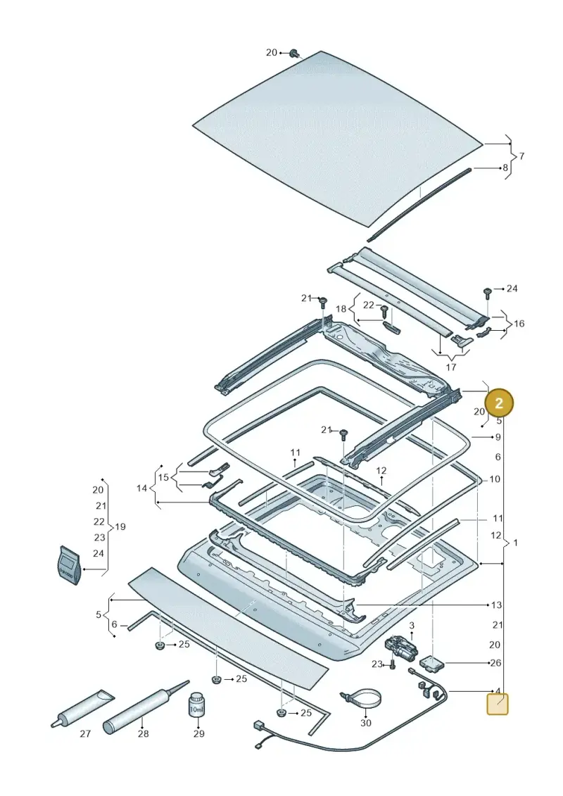 2G0877045 — SEAT Ibiza FR (2017-) diagram 835877000, position 2