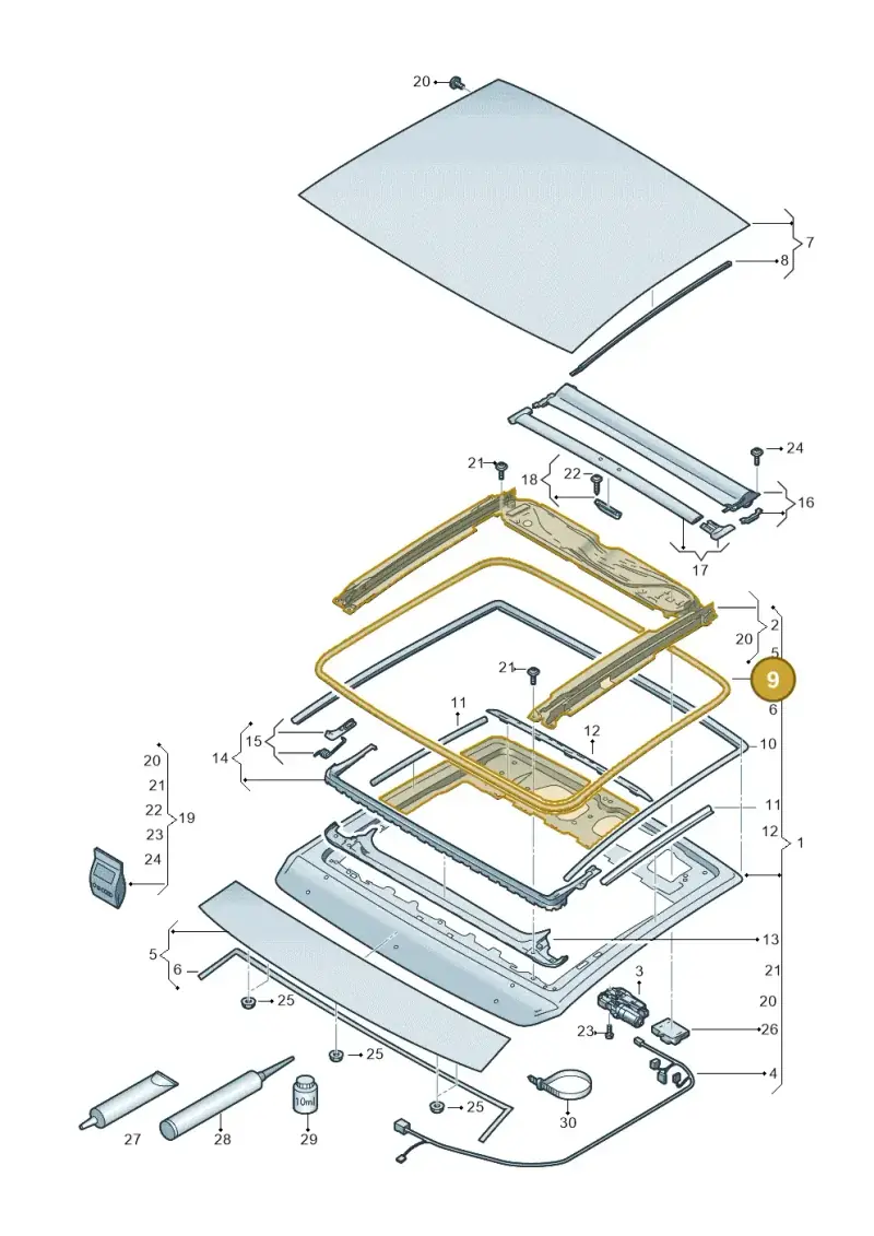 2G0877439A — SEAT Leon style (2019-) diagram 835877000, position 9