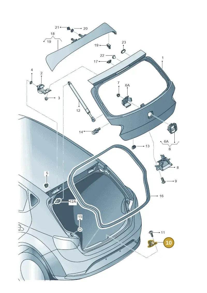 2K0827511 — SEAT Ibiza Reference (2012-2012) diagram 639827000, position 10