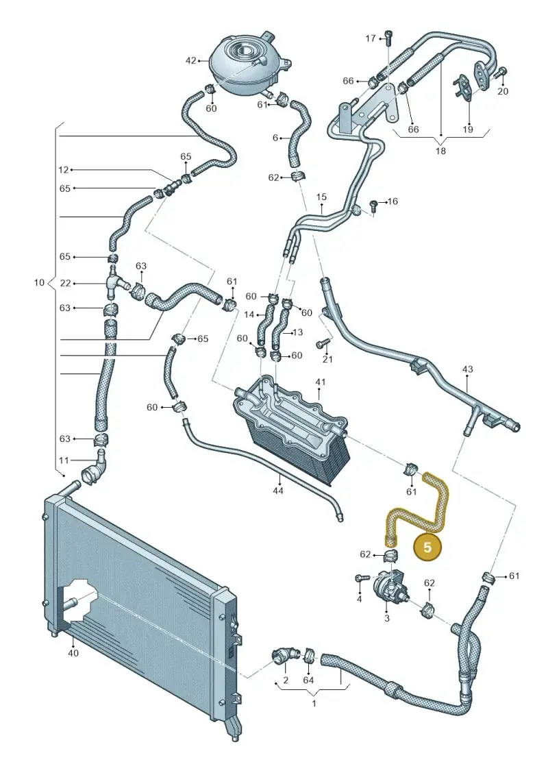 2Q0121063 — SEAT Ateca Style (2016-) diagram 890121080, position 5