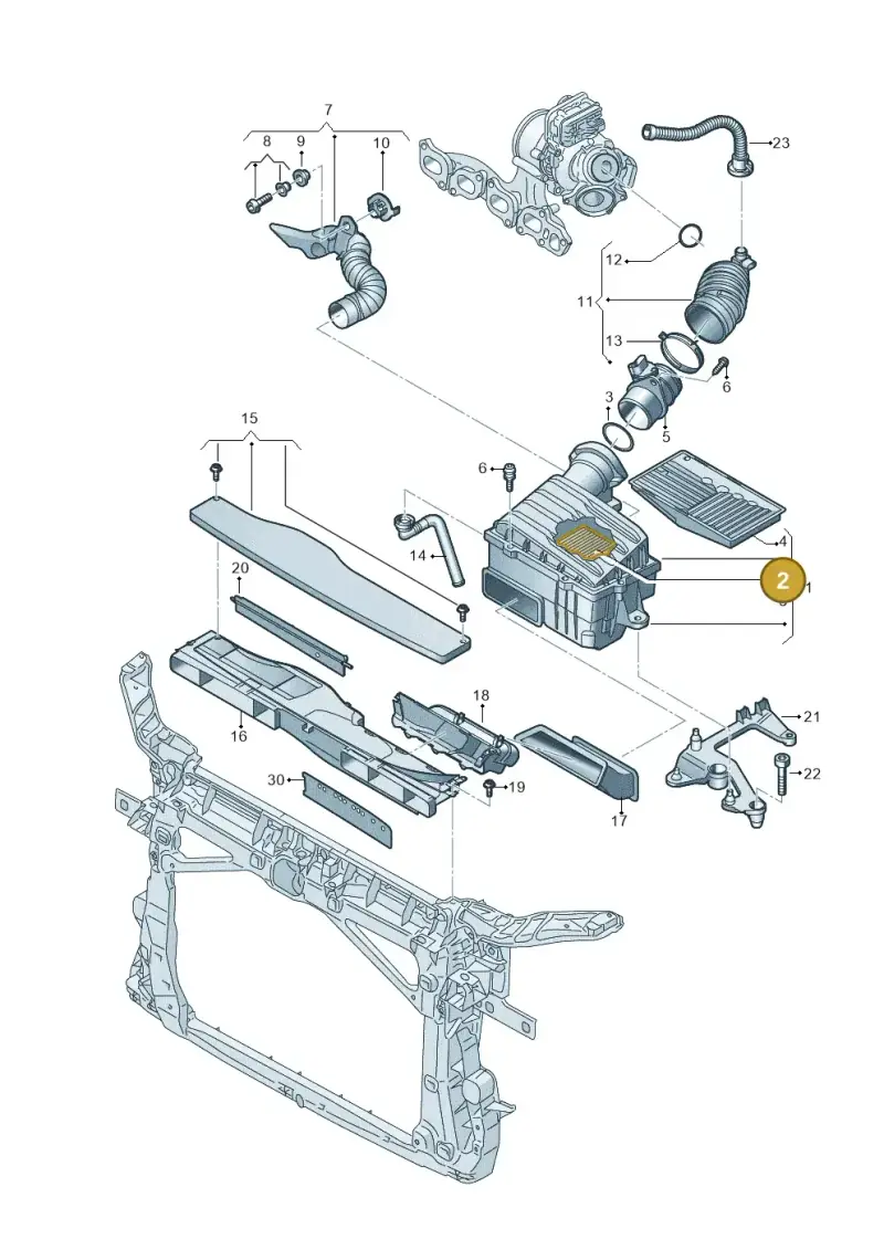 2Q0129620 — SEAT Formentor TSI CUPRA (2020-) diagram 793129060, position 2