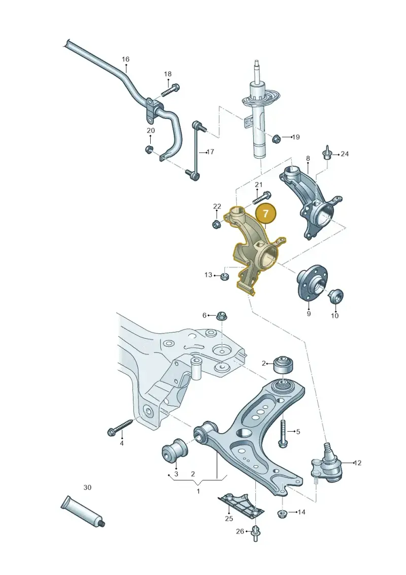 2Q0407255AF — SEAT Arona FR (2017-) diagram 837407000, position 7