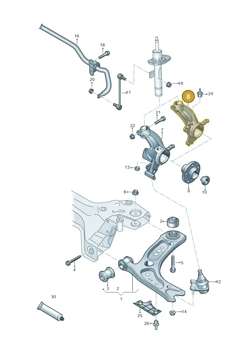 2Q0407256AD — SEAT Arona FR (2017-) diagram 837407000, position 8