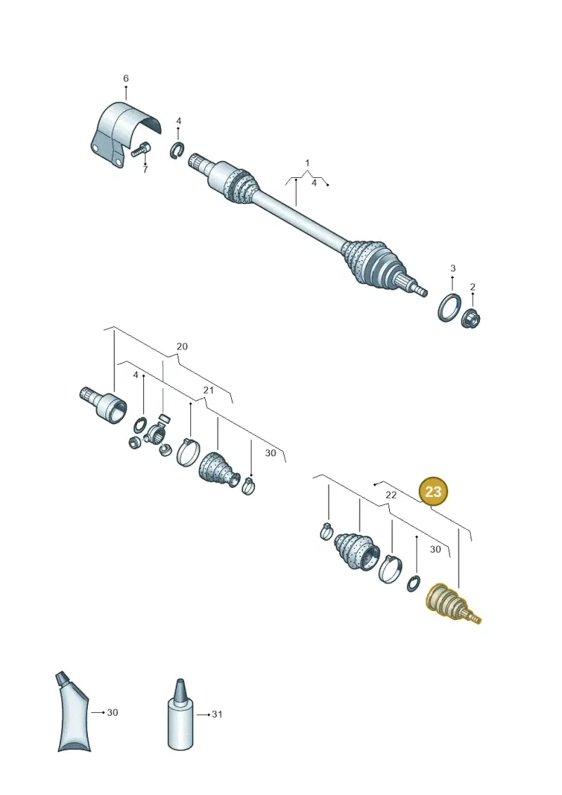 2Q0498099F — SEAT Ibiza FR (2017-) diagram 837407240, position 23