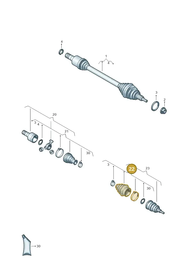 2Q0498203 — SEAT Mii reference (2011-2019) diagram 723407200, position 22