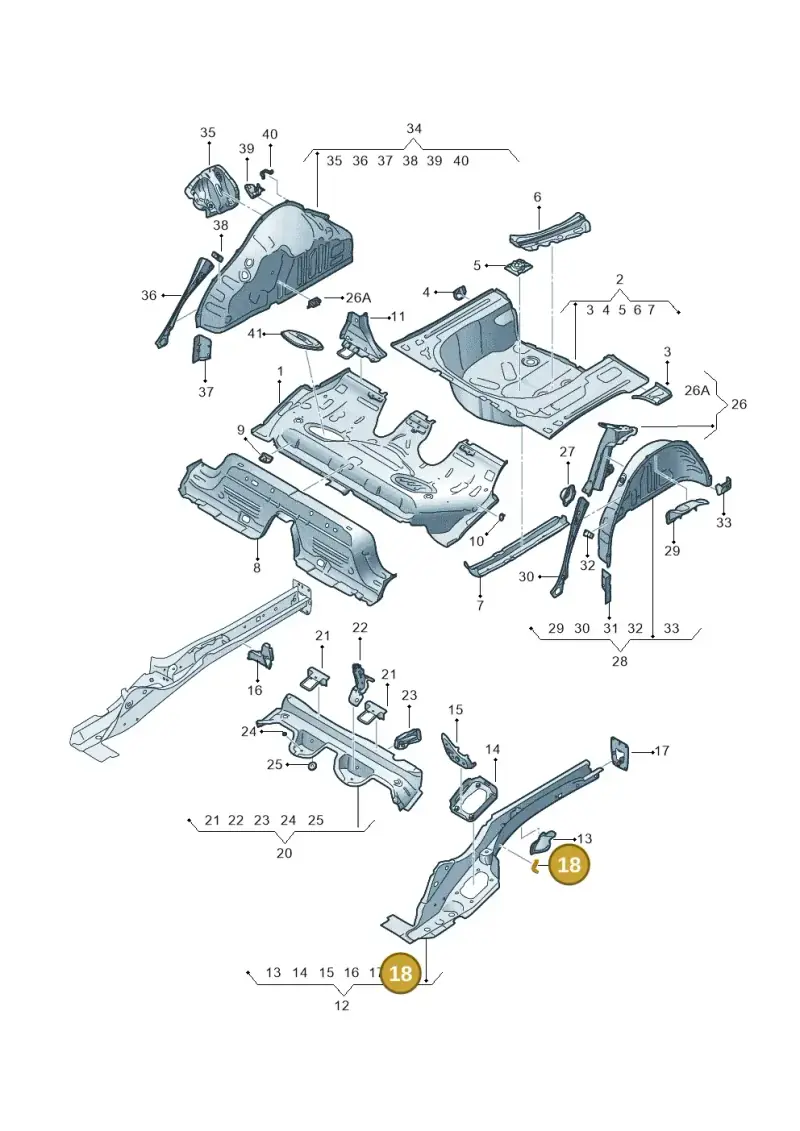 2Q0611793 — SEAT Arona FR (2017-) diagram 835803100, position 18