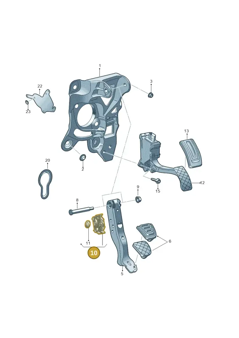 2Q0721165A — SEAT Ibiza FR (2017-) diagram 837721700, position 10