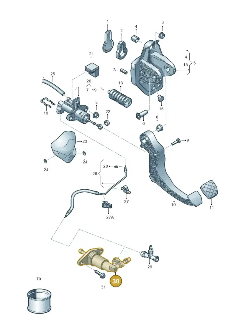 2Q0721261B — SEAT Arona FR (2017-) diagram 835721250, position 30