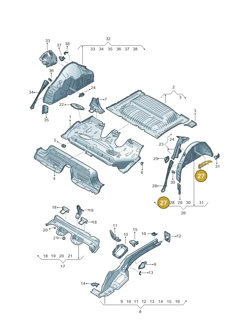 2Q0802191 — SEAT Arona FR (2017-) diagram 835803150, position 27