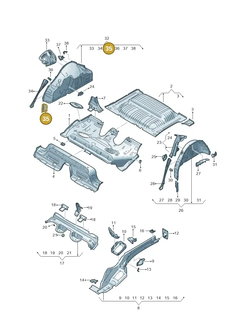 2Q0802398 — SEAT Arona FR (2017-) diagram 835803150, position 35