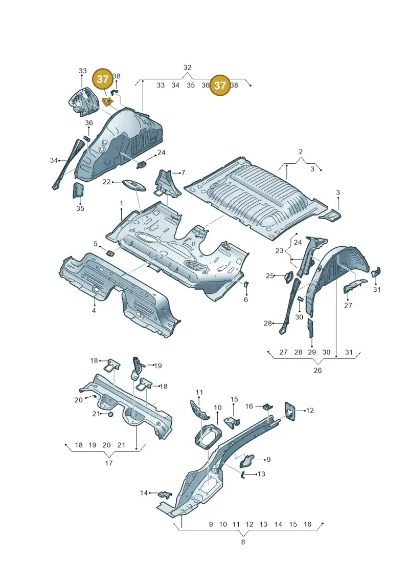 2Q0803262 — SEAT Arona FR (2017-) diagram 835803150, position 37