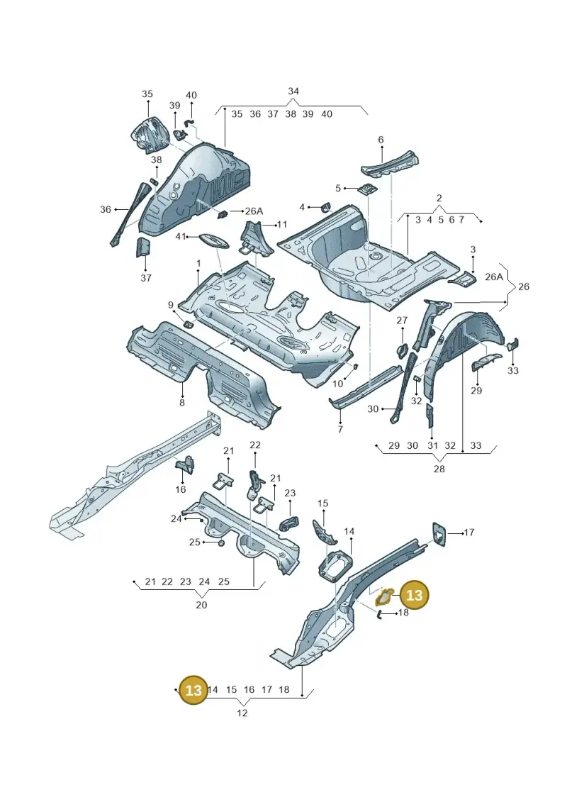 2Q0803457 — SEAT Arona FR (2017-) diagram 835803100, position 13