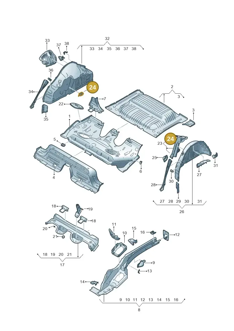 2Q0803849 — SEAT Arona FR (2017-) diagram 835803150, position 24