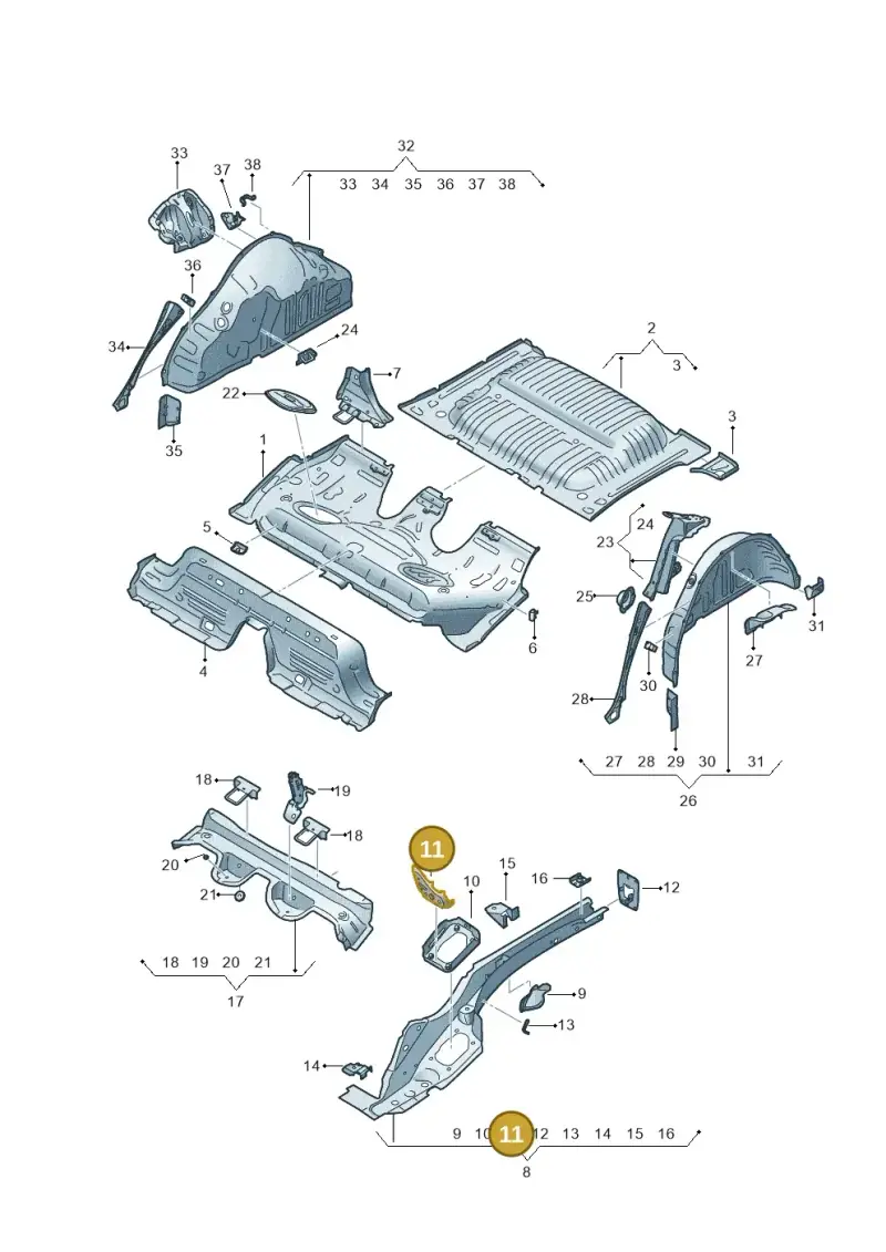 2Q0804141 — SEAT Arona FR (2017-) diagram 835803150, position 11