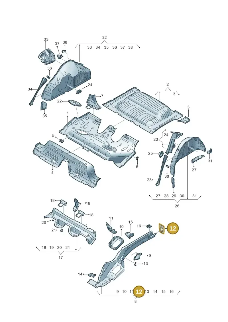 2Q0804473 — SEAT Arona FR (2017-) diagram 835803150, position 12
