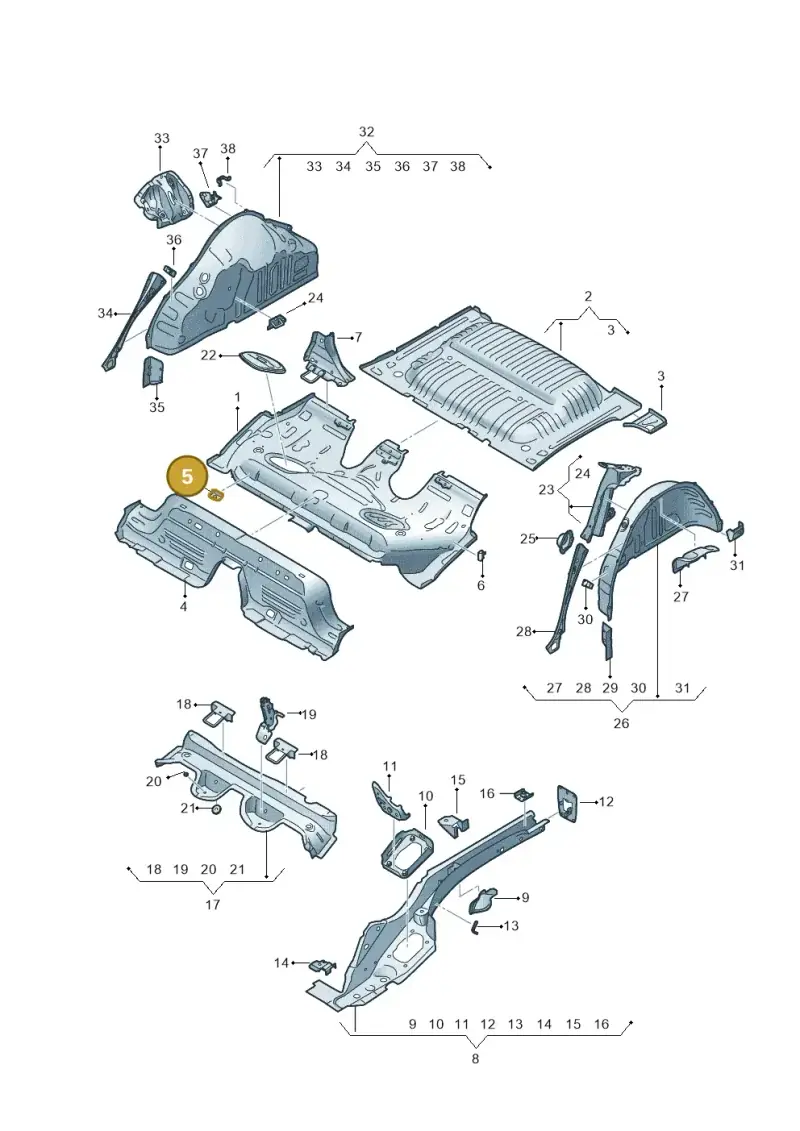 2Q0804866 — SEAT Arona FR (2017-) diagram 835803150, position 5