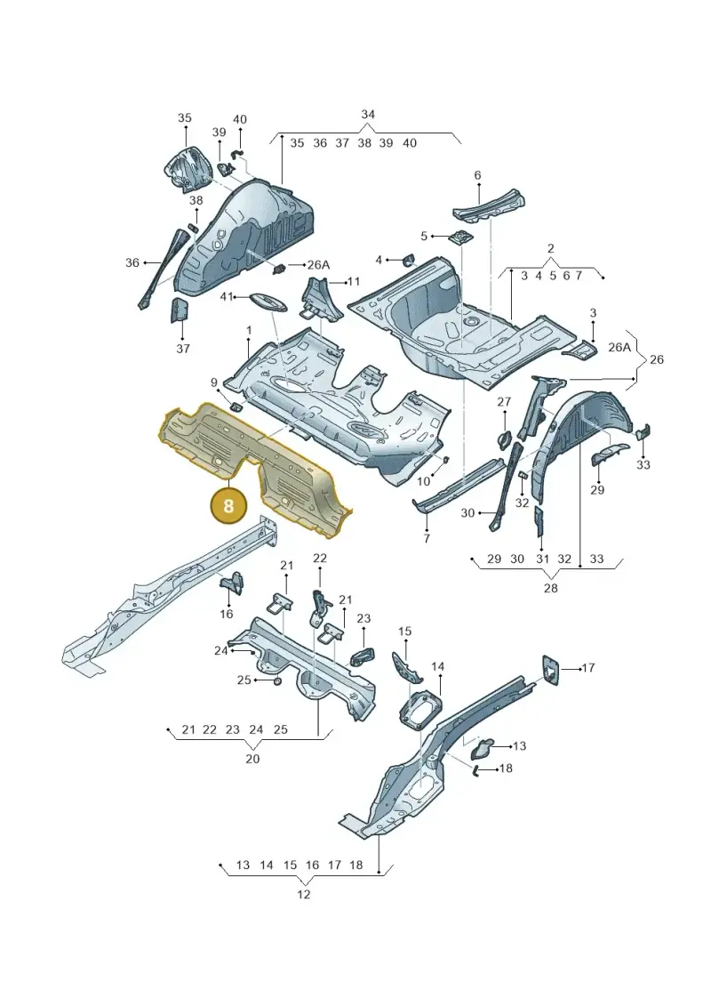 2Q0813146 — SEAT Arona FR (2017-) diagram 835803100, position 8