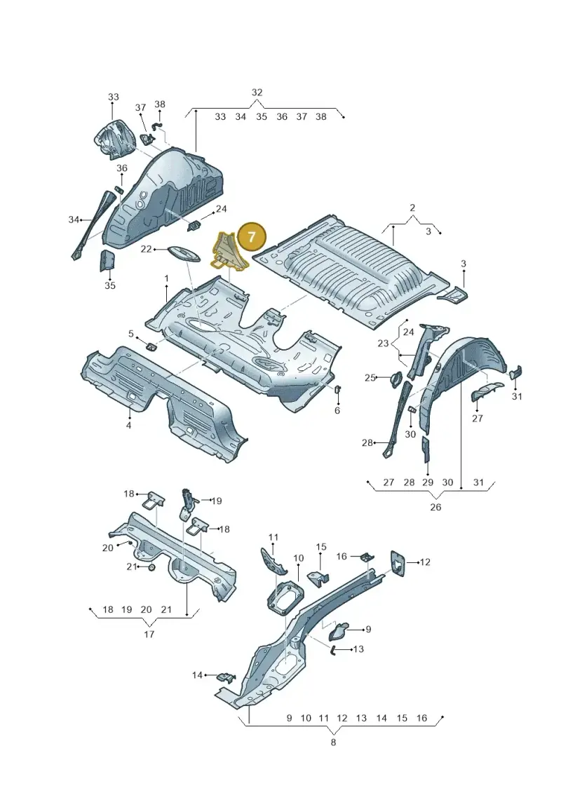 2Q0813174 — SEAT Arona FR (2017-) diagram 835803150, position 7