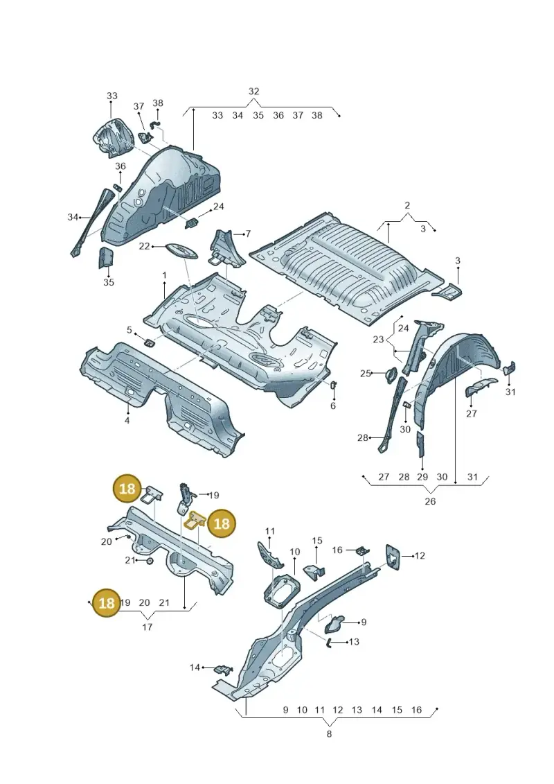 2Q0813545 — SEAT Arona FR (2017-) diagram 835803150, position 18