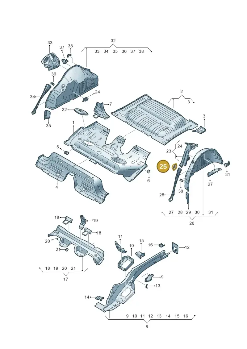 2Q0813722C — SEAT Arona FR (2017-) diagram 835803150, position 25