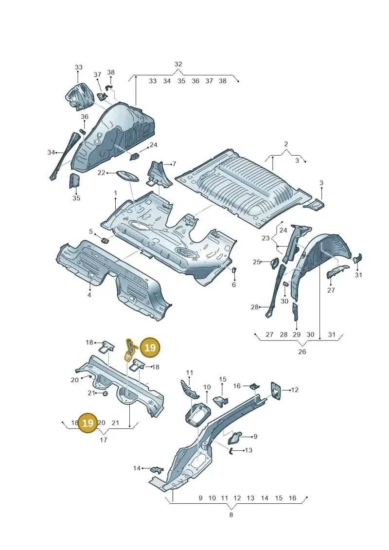 2Q0886187 — SEAT Arona FR (2017-) diagram 835803150, position 19