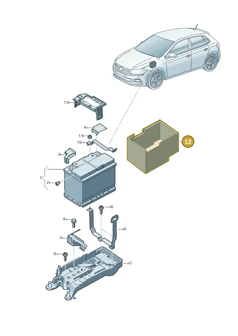 2Q0915418C — SEAT Ibiza FR (2017-) diagram 837915000, position 12