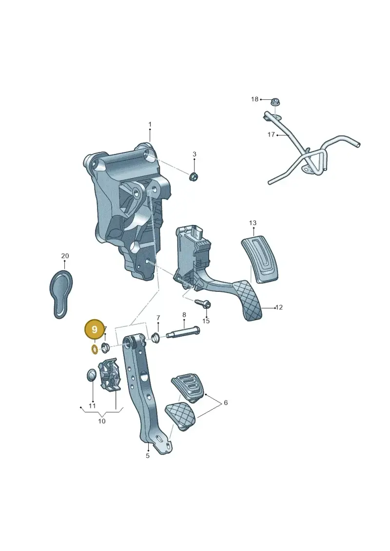 2Q1721170 — SEAT EBoost CUPRA (2021-) diagram 837721600, position 9