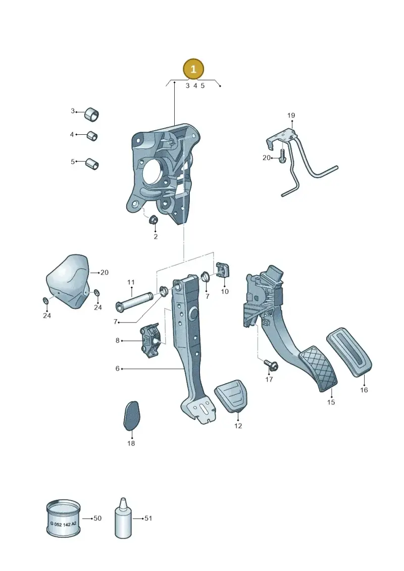 2Q2721117 — SEAT Arona FR (2017-) diagram 835721700, position 1
