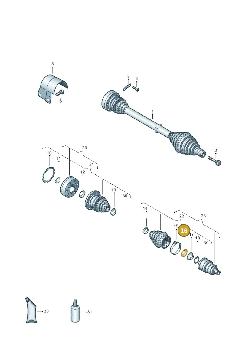 321407287 — SEAT Leon ST Stylance (2016-2020) diagram 649407220, position 16