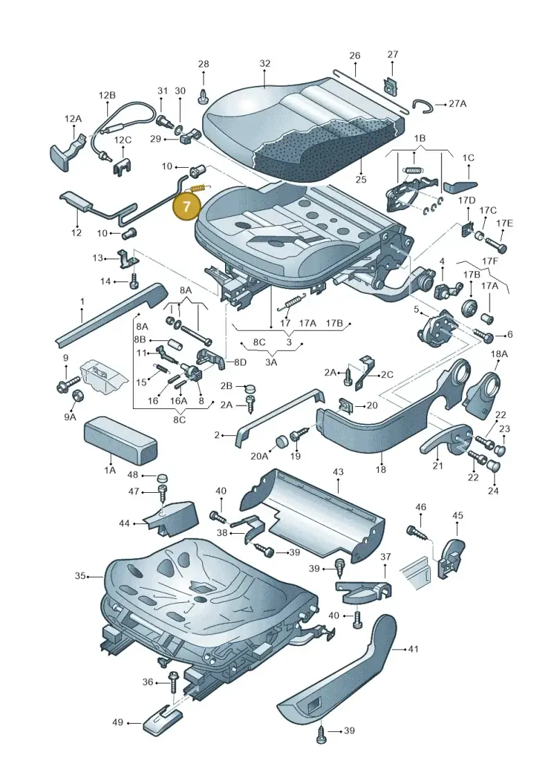 321881177 — SEAT AROSA (2003-2004) diagram 221881000, position 7