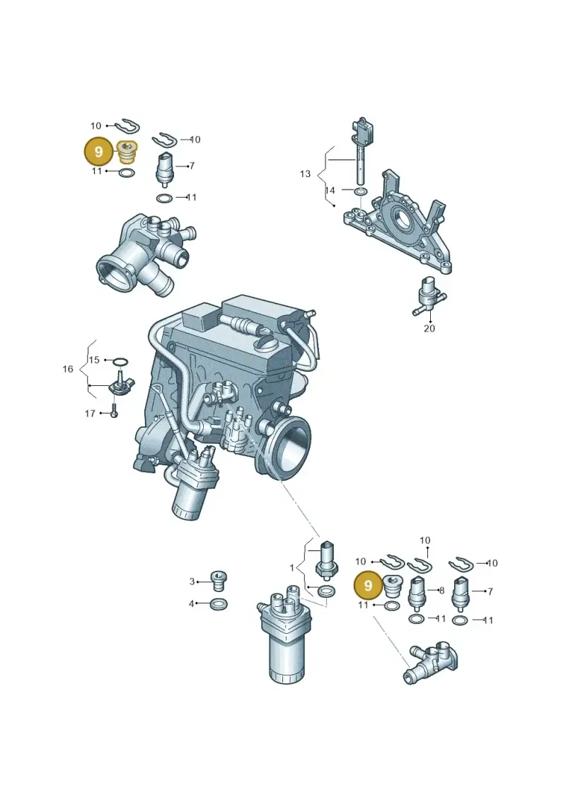 357121140 — SEAT Toledo Reference (2012-2015) diagram 253919400, position 9