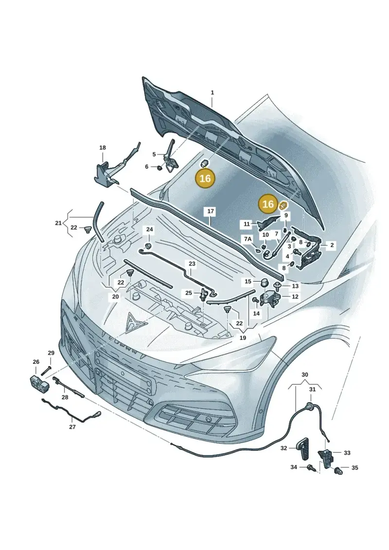 357827500A — SEAT Tavascan Cupra (2023-) diagram 20h823000, position 16