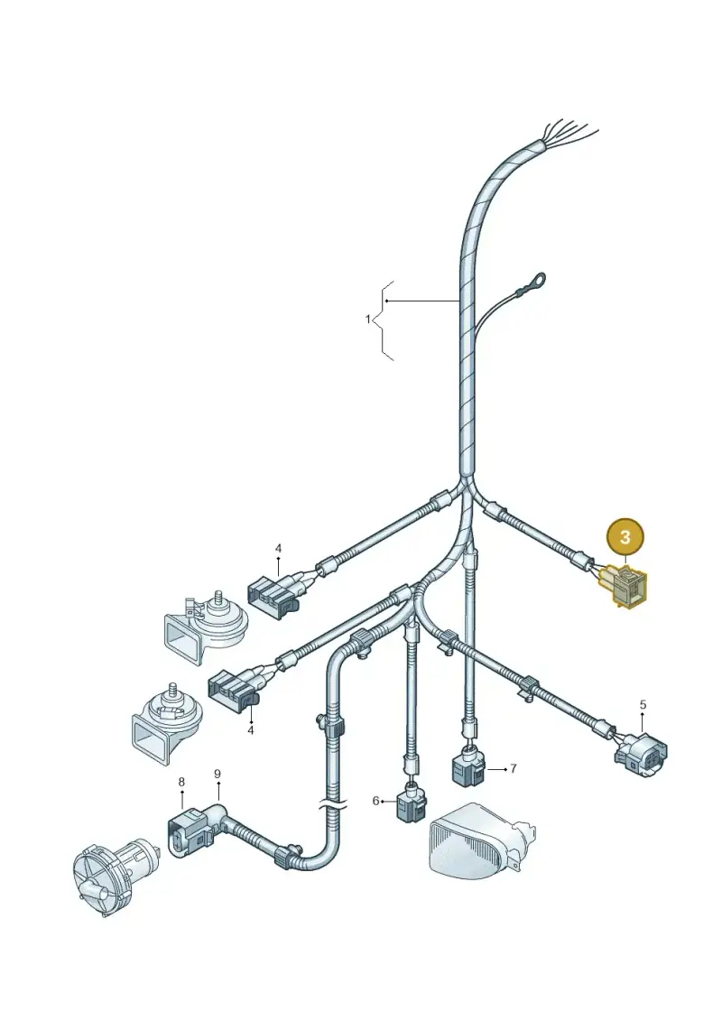 357919754 — SEAT Alhambra (2006-2010) diagram 245971660, position 3