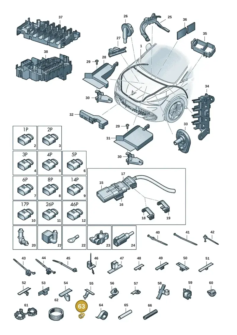 357972841 — SEAT EBoost CUPRA (2021-) diagram 10s971080, position 63
