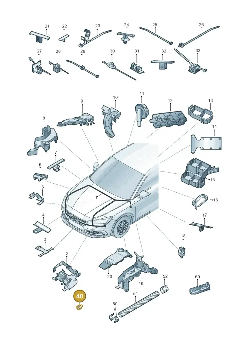 357972841 — SEAT Leon style (2019-) diagram 5fn971081, position 40