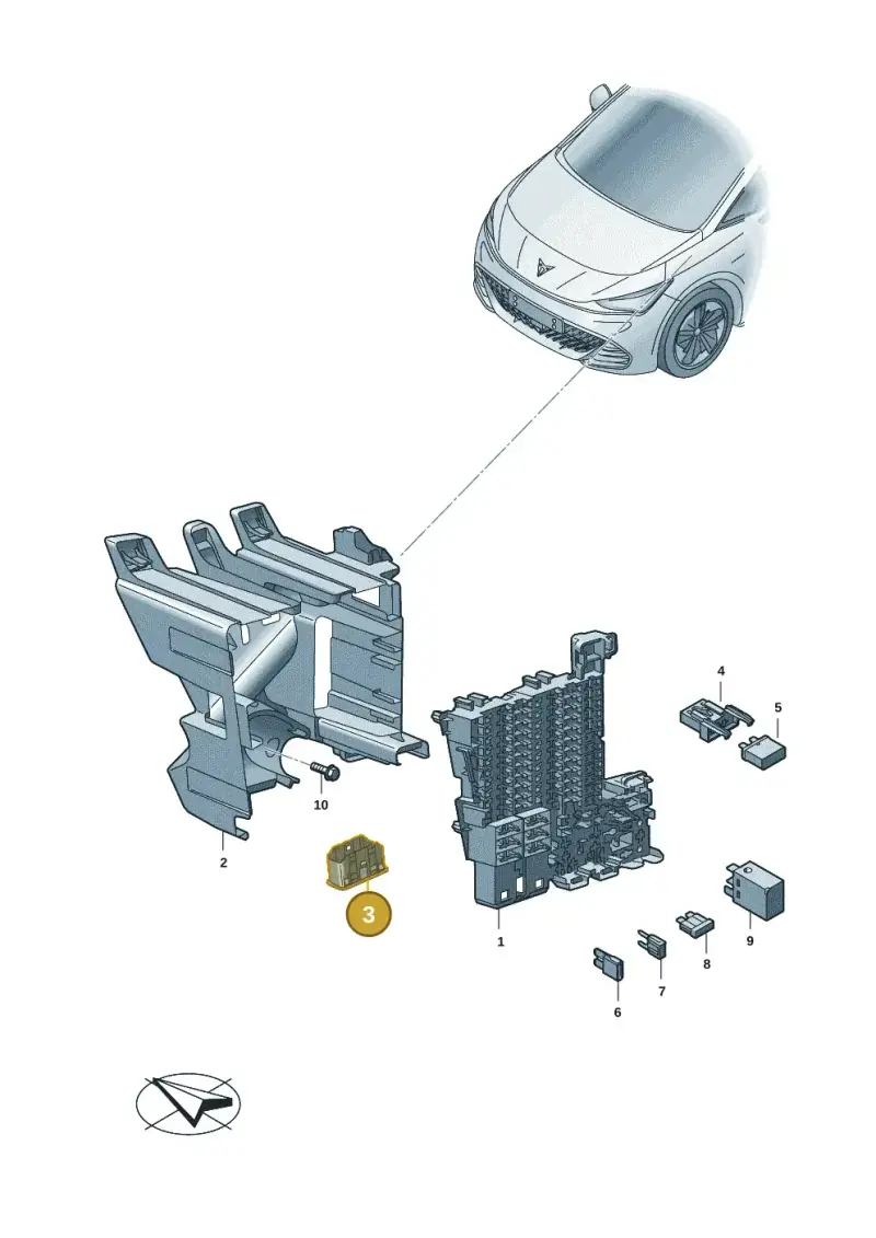3A0972695A — SEAT Tavascan Cupra (2023-) diagram 10s937000, position 3