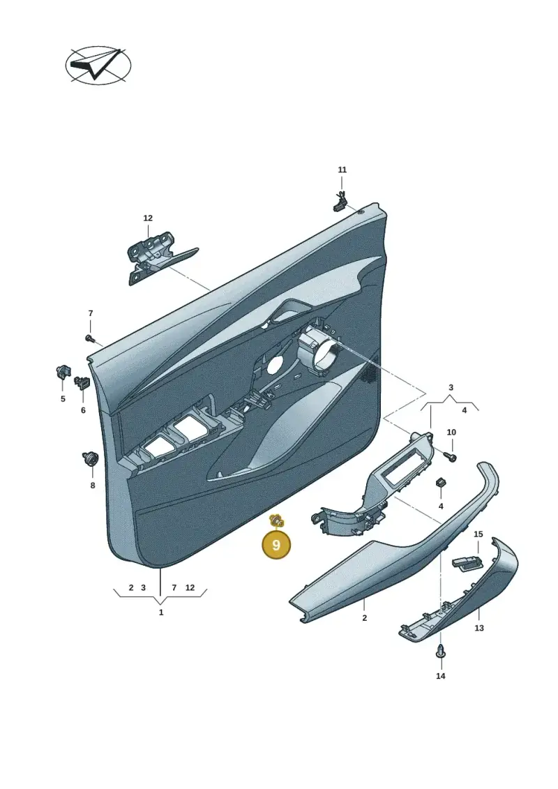 3AA868243A — SEAT Tavascan Cupra (2023-) diagram 20h867000, position 9