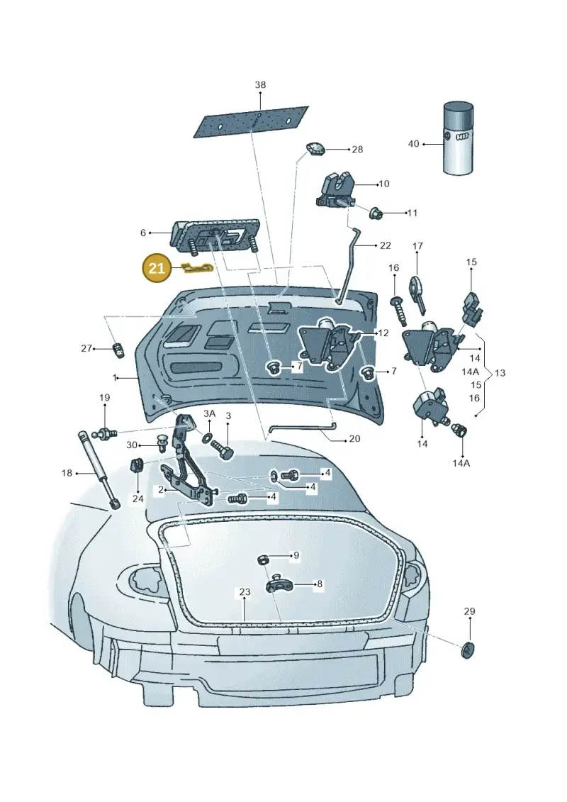 3B0827637 — SEAT TOLEDO/LEON/LEON-4 (2001-2006) diagram 205827100, position 21